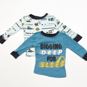 Koala Kids baby boys long sleeve pajama tops